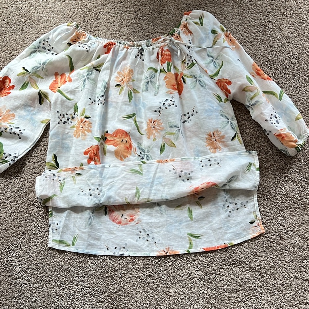 Hester & Orchard Linen Floral Top - Picture 6 of 9